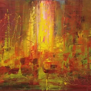 Sale A. Rojo : "Antigua", Acrylgemälde, Original/Unikat