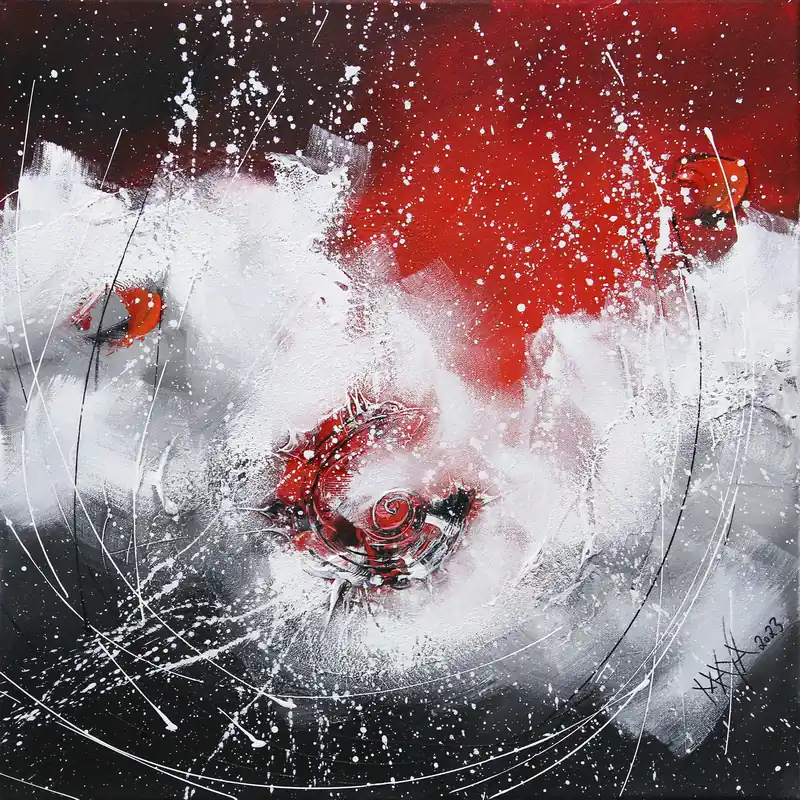 Maya: "Red power", Originale Acrylbilder (Unikat) Finale Aktion