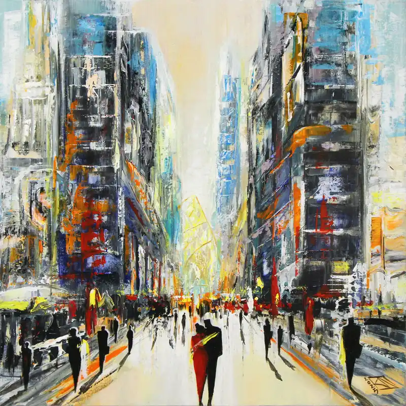 Mega-Angebot Acrylgemälde: "Anmutung der Realität I", K. Namazi, Original/Unikat