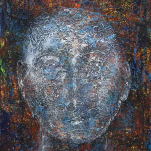 Nur Heute A. Garbe: "Welcome to the Future: Transzendenz", originales Acrylgemälde (Unikat)
