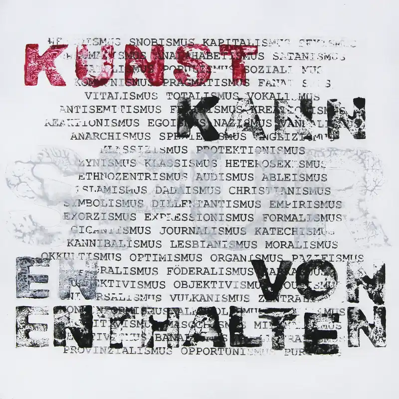 Acrylgemälde: "Kunst kann...", Original/Unikat, G. Steidinger Knallerangebot