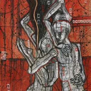 C. Blechschmidt: "Ballett", Original/Unikat, zeitgenössisches Ölgemälde Neue Ware