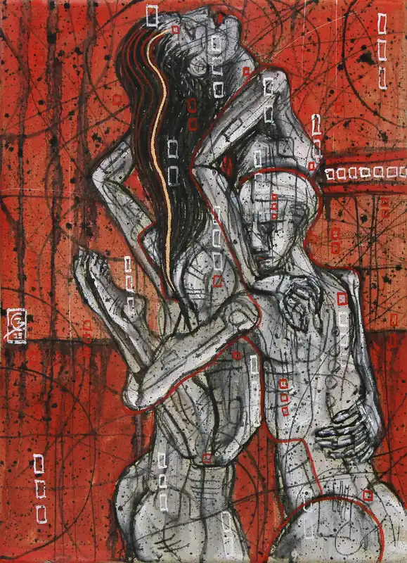 C. Blechschmidt: "Ballett", Original/Unikat, zeitgenössisches Ölgemälde Neue Ware