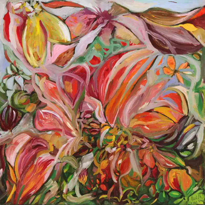 Ölgemälde: "Alegria´s Garden", Original/Unikat, J. Riemer Sichere Zahlung