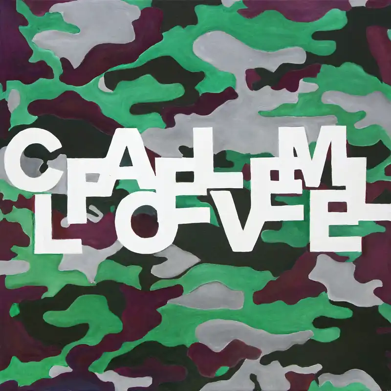 Angebot Ölgemälde: "Camouflage Painting (Love)", Original/Unikat, G. Steidinger
