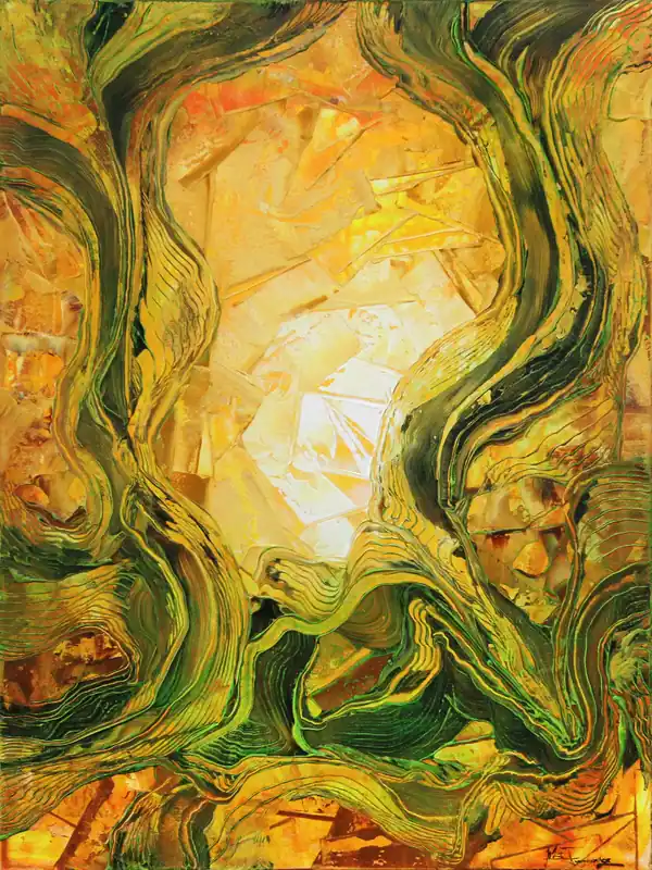 Saisonangebot Unikat: "Pride of Nature VI", Originalgemälde, J. Fernandez, Acrylbilder