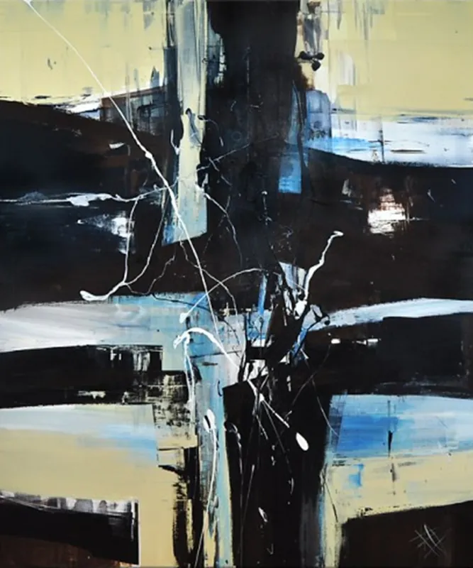 Top-Angebot Acrylgemälde, B. Ossowski: "DESPERADO RHAPSODY", XL-Format