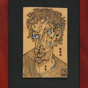 Sofort Bestellen Kunst von C. Blechschmidt: "Nils", Original/Unikat