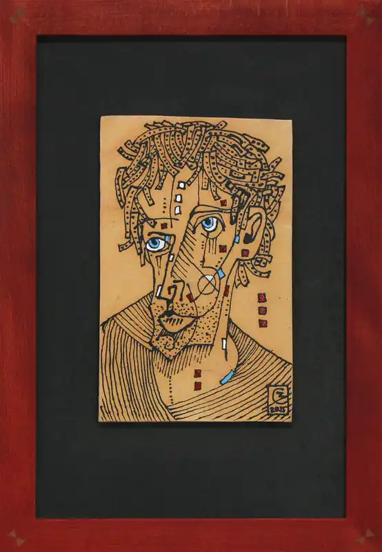 Sofort Bestellen Kunst von C. Blechschmidt: "Nils", Original/Unikat