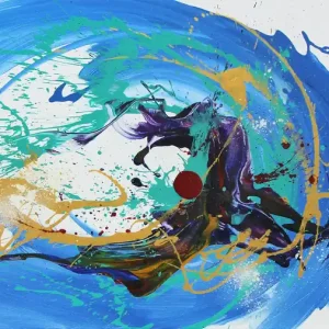 Originalgemälde: "Progressive Wave II", G. Hung, Unikat Jetzt Bestellen