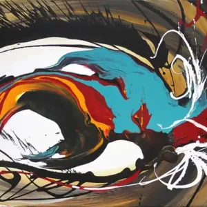 G. HUNG: "Trigger I", abstrakte Originalkunst (Unikat) Kostenfreie Lieferung