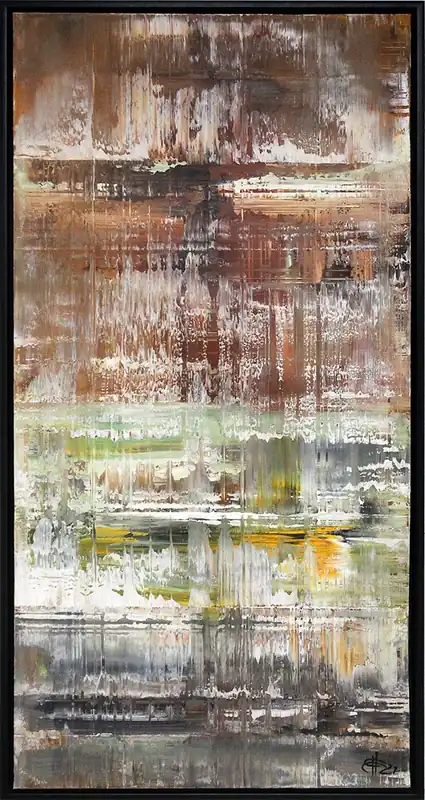 G. Hung: "Financial District IV", gerahmtes Originalgemälde (Unikat) (ri) Markenware