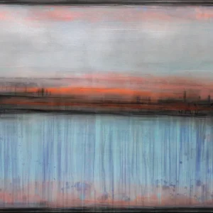 Bestpreis A. Freymuth: "Glowing Horizon", Acrylmalerei abstrakt, Originalgemälde (Unikat) (A)