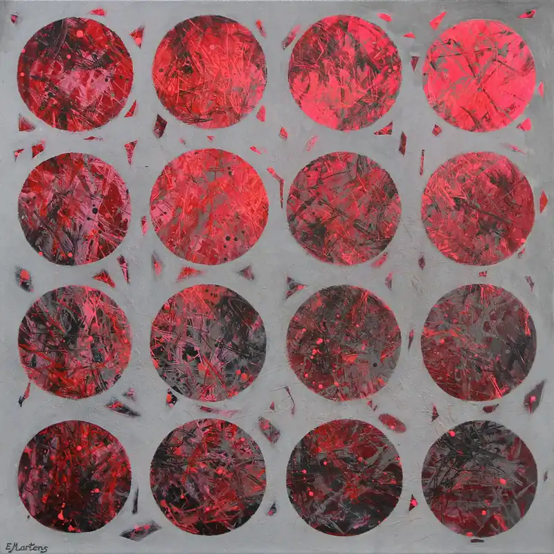 Abstrakte Malerei von Ewa Martens: "Camouflage 5", Original/Unikat Neu Im Sortiment