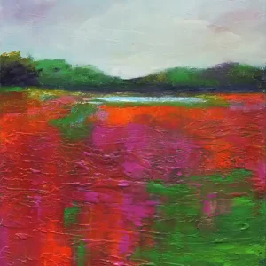 M.Rick: "Landscape (bunt)", abstraktes Originalgemälde (Unikat) Sonderaktion