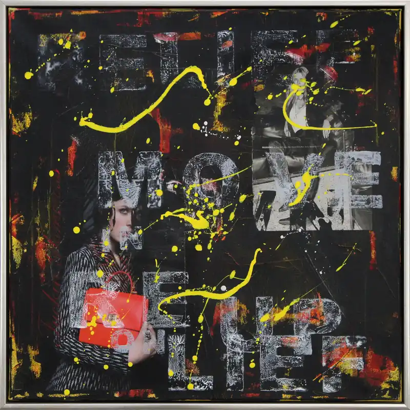 Zeitgenössisches Gemälde: "Yellow Relief", Original/Unikat, G. Steidinger Top-Angebot
