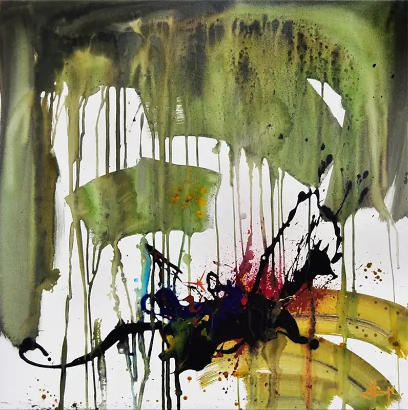 Acrylgemälde, G. Hung: "LIQUID DREAM II" (E), Unikat/Original Ausverkauf