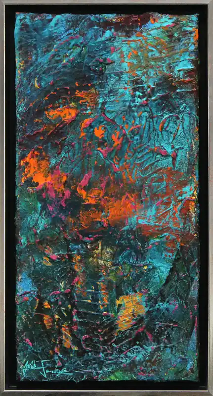 Originalgemälde: "Farbfühlen I", Unikat, Acrylbilder, J. Fernandez Rabatt