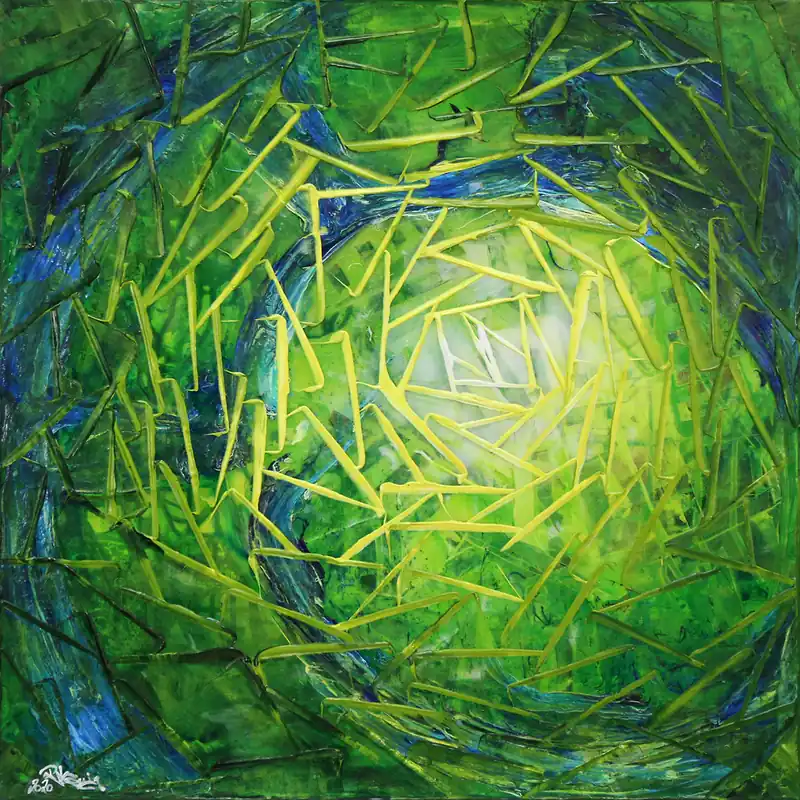 Jetzt Bestellen Abstraktes Originalgemälde (Unikat), R.König: "Jungle Patterns" (ri)