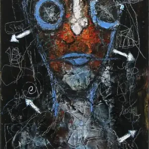 Neu Im Sortiment I. Schmidt: "Keep Distance", expressives Originalgemälde (Unikat)