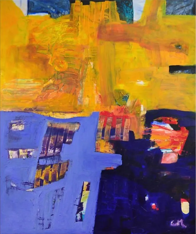 Preiswert Acrylgemälde, E.v.d.Meer: "PROVENCE"
