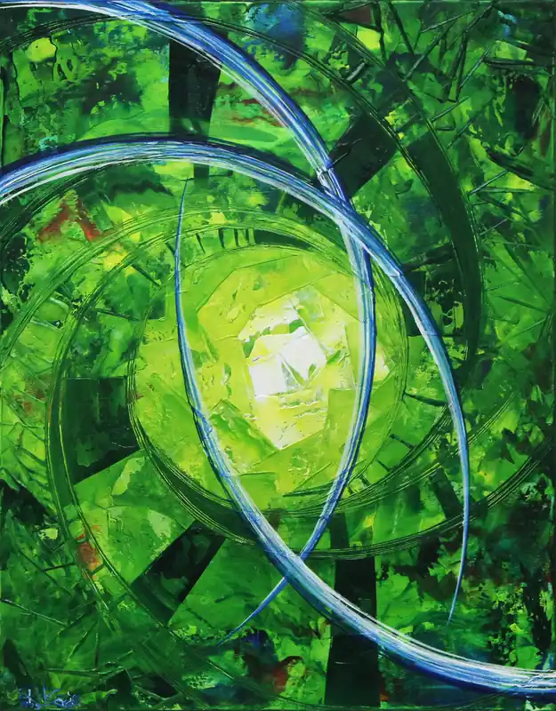 Neu Abstraktes Originalgemälde: "Chillout Factor IV", R. König, Unikat