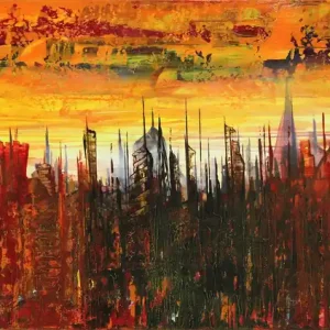 Sonderaktion Unikat: "Zeitreise IV", Originalgemälde, J. Fernandez, Acrylbilder