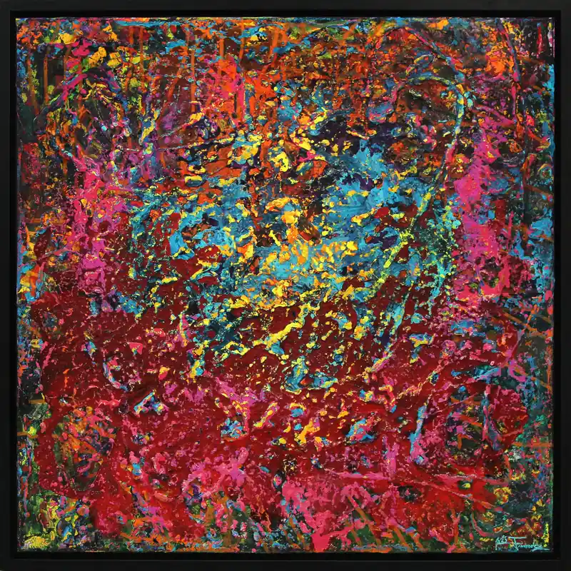 Originalgemälde: "Space Exploration III", (Unikat), J. Fernandez Solange Der Vorrat Reicht