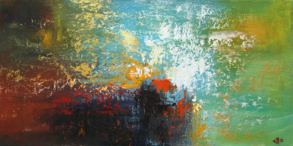 Originalgemälde: "Ferne Gestade XVII", G. Hung, Unikat Solange Der Vorrat Reicht