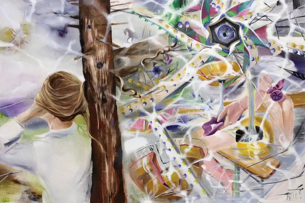 Kunstdruck, signiert: "Erzähl mir von dir", D. Block, Edition, Nr. 1/150 Jetzt Bestellen