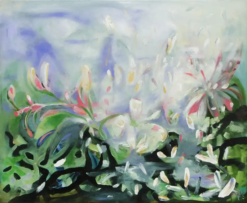 Online Kaufen Ölgemälde: "Morgenglanz", Original/Unikat, J. Riemer