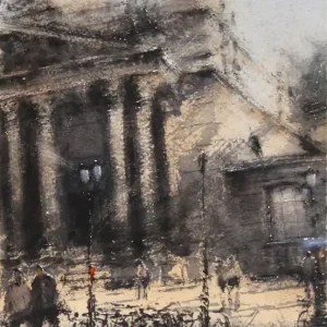 Aquarellmalerei: "Lipsiusbau Dresden Nr. 4", Original/Unikat (ohne Rahmen), V. Heil Jetzt Kaufen