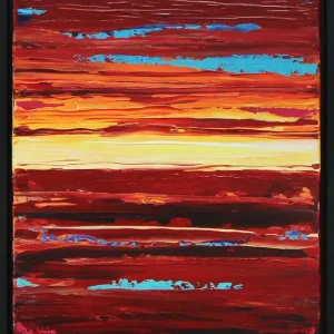 Moderne Originalkunst: "Papagayo Sunset III", J. Fernandez, Unikat Preiswert
