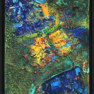 Originalgemälde: "Royal Garden II", (Unikat), J. Fernandez Rabatt