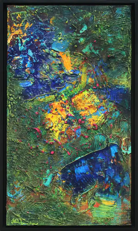 Originalgemälde: "Royal Garden II", (Unikat), J. Fernandez Rabatt