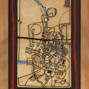 Preisknaller C. Blechschmidt: "Der Riss", Original/Unikat, zeitgenössisches Acrylgemälde