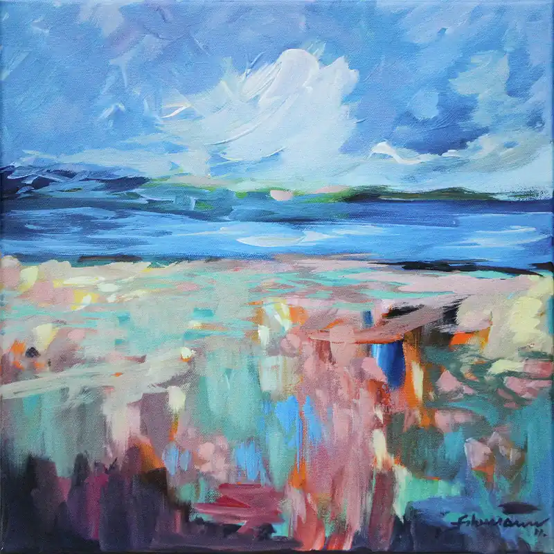 Nur Heute U. Fehrmann: "Rügen", Edition, signierter Kunstdruck auf Leinwand