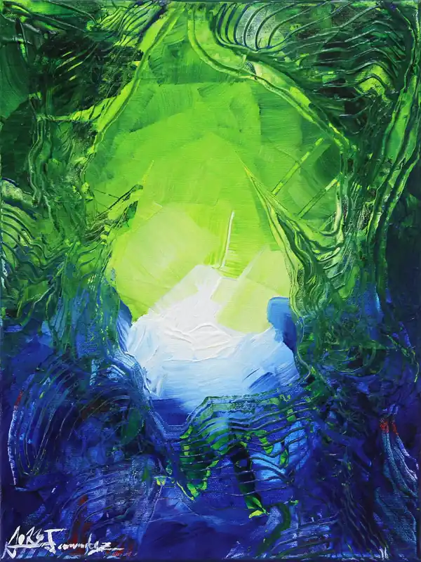 Top-Preis Unikat: "Sommerfreuden I", Originalgemälde, J. Fernandez, Acrylbilder