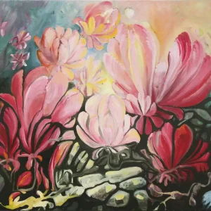 Ölgemälde: "Magnolientraum", Original/Unikat, J. Riemer Super-Preis