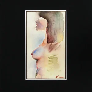 Direkt Vom Hersteller Malerei auf Papier: "Ägypterin I", A. Larrett, Original (ohne Rahmen), Unikat