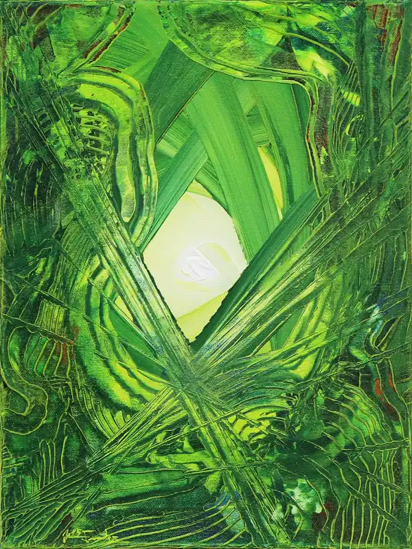 Unikat: "Lichtwellen IV", Originalgemälde, J. Fernandez, Acrylbilder Preisknaller