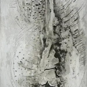 A. Freymuth: "Metamorph II - Perforiert", Original, Mischtechnik/Collage (Unikat) Preis Gesenkt