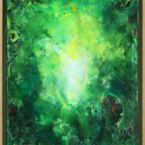 Originalgemälde: "Deep in the Rainforest I", Unikat, Acrylbilder, J. Fernandez Knallerangebot