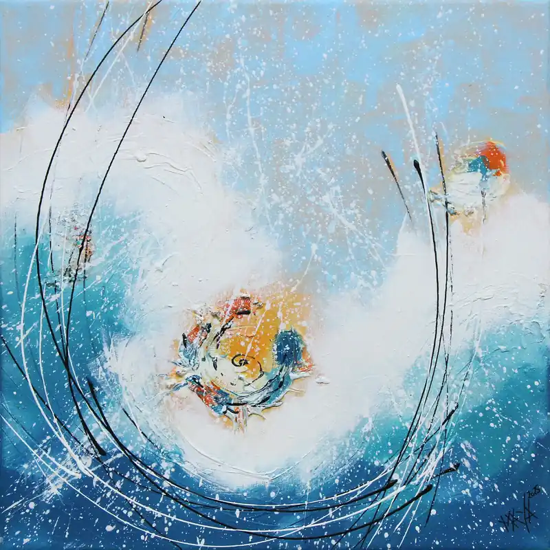 Schnäppchen Maya: "Im Moment II", Originale Acrylbilder (Unikat)