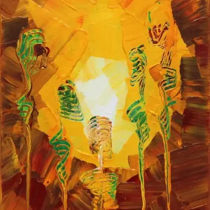 Unikat: "Geheimtreff I", Originalgemälde, J. Fernandez, Acrylbilder Geprüft