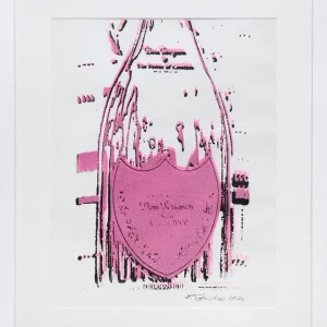 Sonderaktion Siebdruck: "Dom Perignon Painting (Pink & Black)", serielles Unikat, G. Steidinger