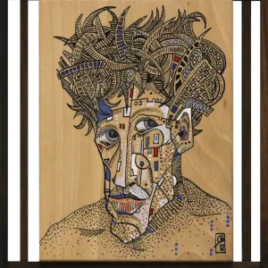 Schnäppchen C. Blechschmidt: "Ich war es nicht!", Original/Unikat, zeitgenössisches Acrylgemälde