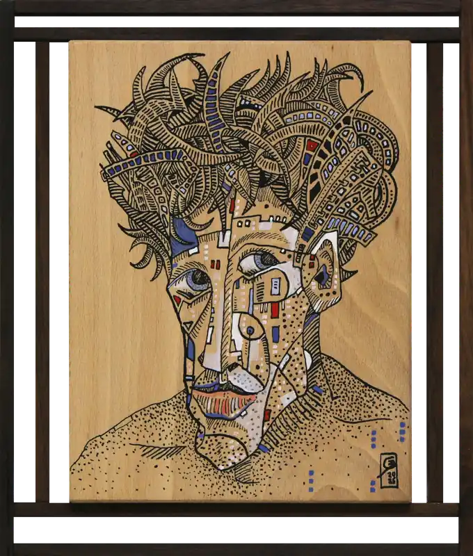 Schnäppchen C. Blechschmidt: "Ich war es nicht!", Original/Unikat, zeitgenössisches Acrylgemälde