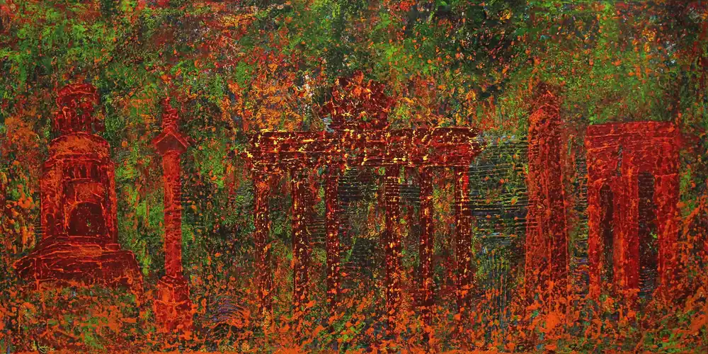 A. Garbe: "Unsere Siege feiern?", originales Acrylgemälde (Unikat) Knallerangebot