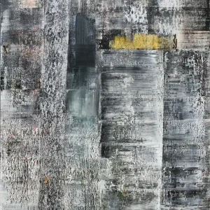 Acrylgemälde: "Strukturart mit Gold", Original/Unikat, H.J. Uekötter Finale Aktion